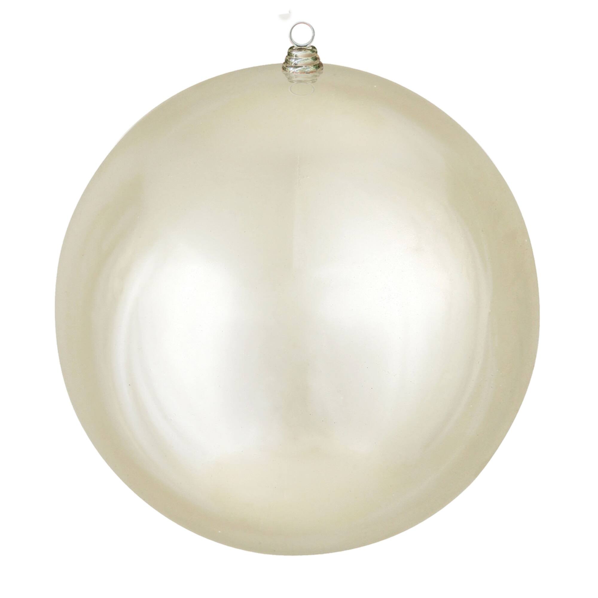 Front. Vickerman - 15.75" Champagne Shiny Ball UV Drilled - Champagne.