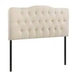 FurniFact - Metal Queen Headboard with Sturdy Construction and Sleek Design - Black