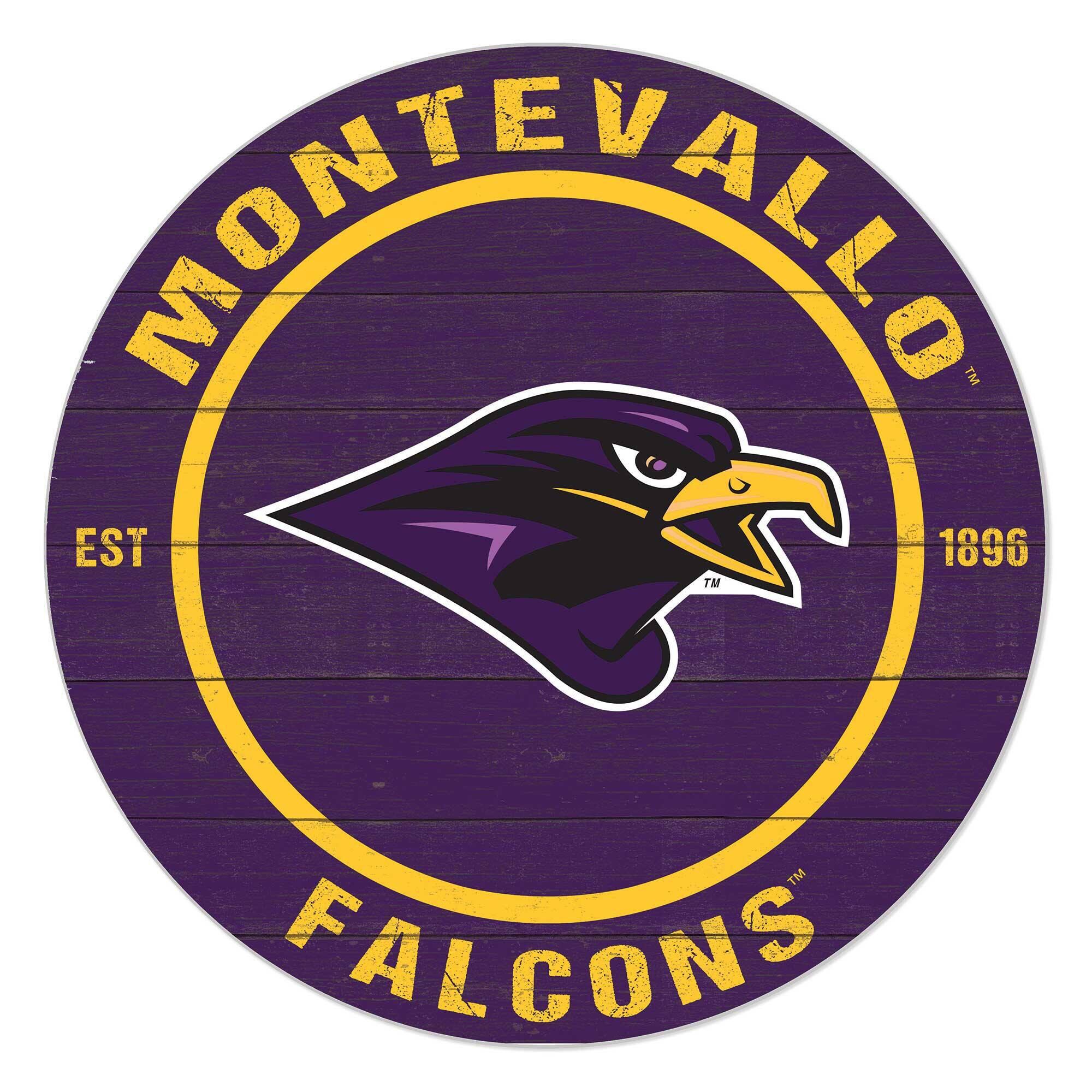 Montevallo Falcons 20'' x 20'' Indoor/Outdoor Team Color Circle Sign