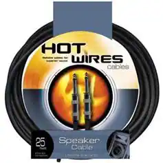 On Stage Stands - On Stage Hot Wires Speakon Speaker Cable with Neutrik Connectors (50-Feet) - Black