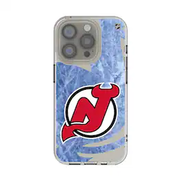 Keyscaper - NHL - New Jersey Devils iPhone Clear Ice Case - 15 - Multicolor