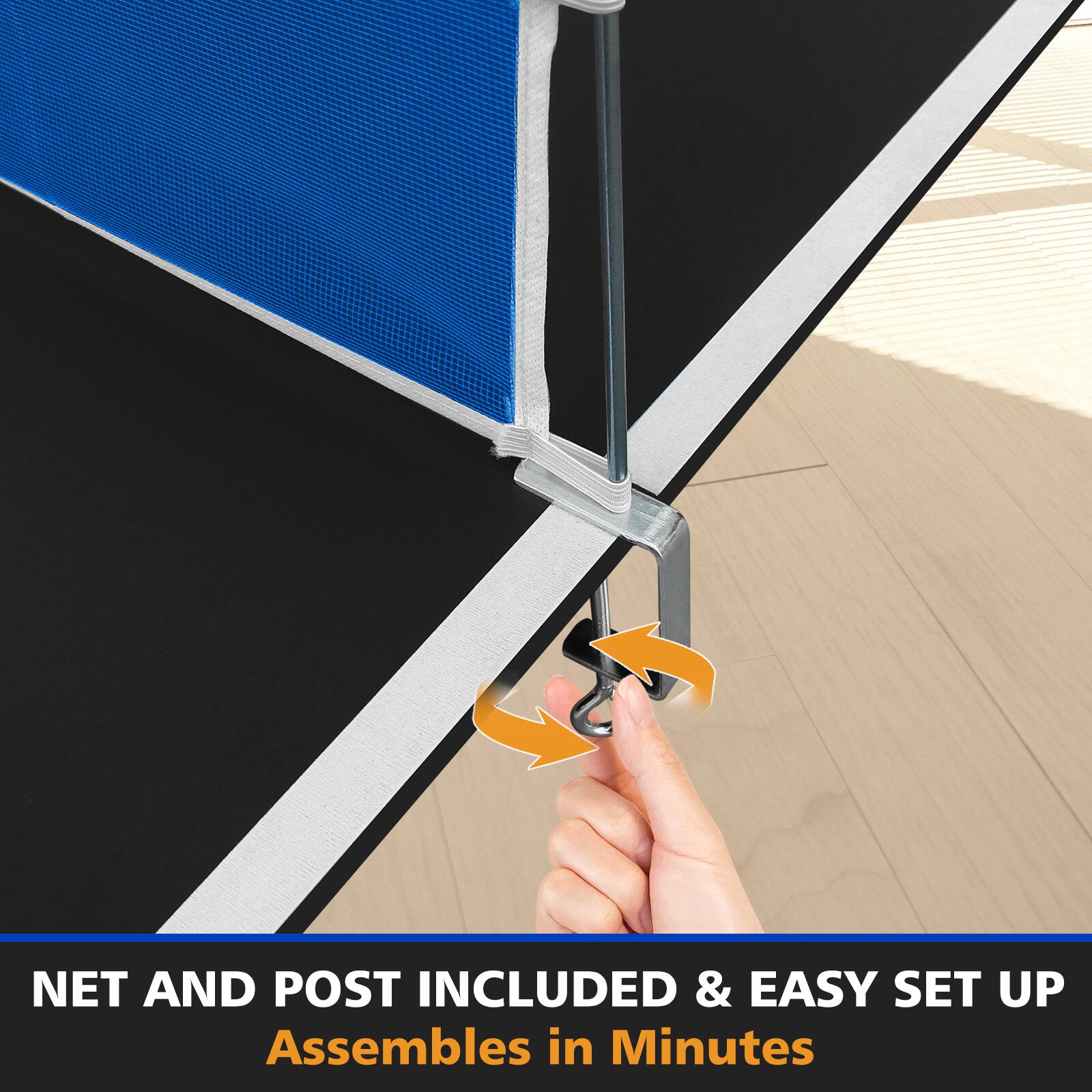 NET AND POST INCLUDED & EASY SET UP  
Assembles in Minutes