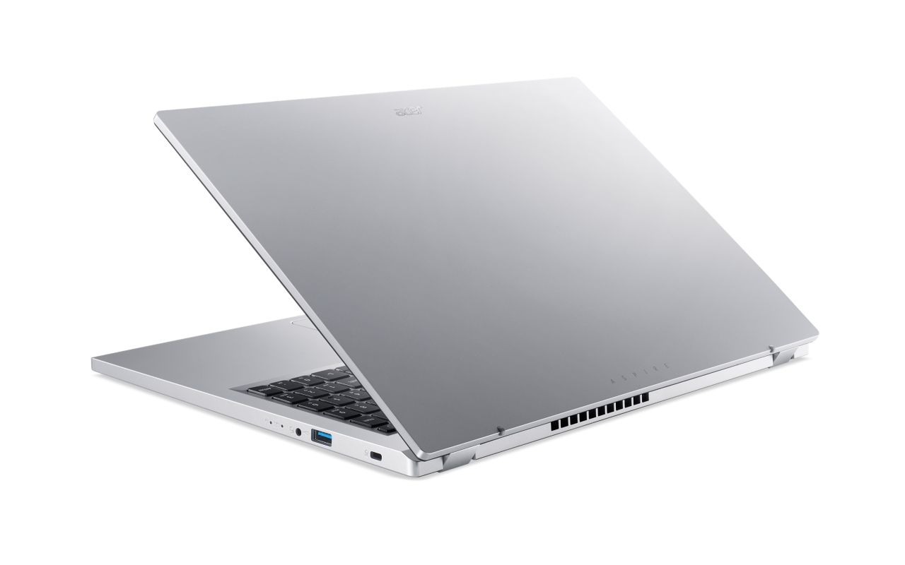 Back. Acer - Aspire 3 A315-24PT A315-24PT-R0UX 15.6" Touchscreen Notebook AMD Ryzen 5 7520U 16GB RAM 512GB SSD W11 Home - Silver.