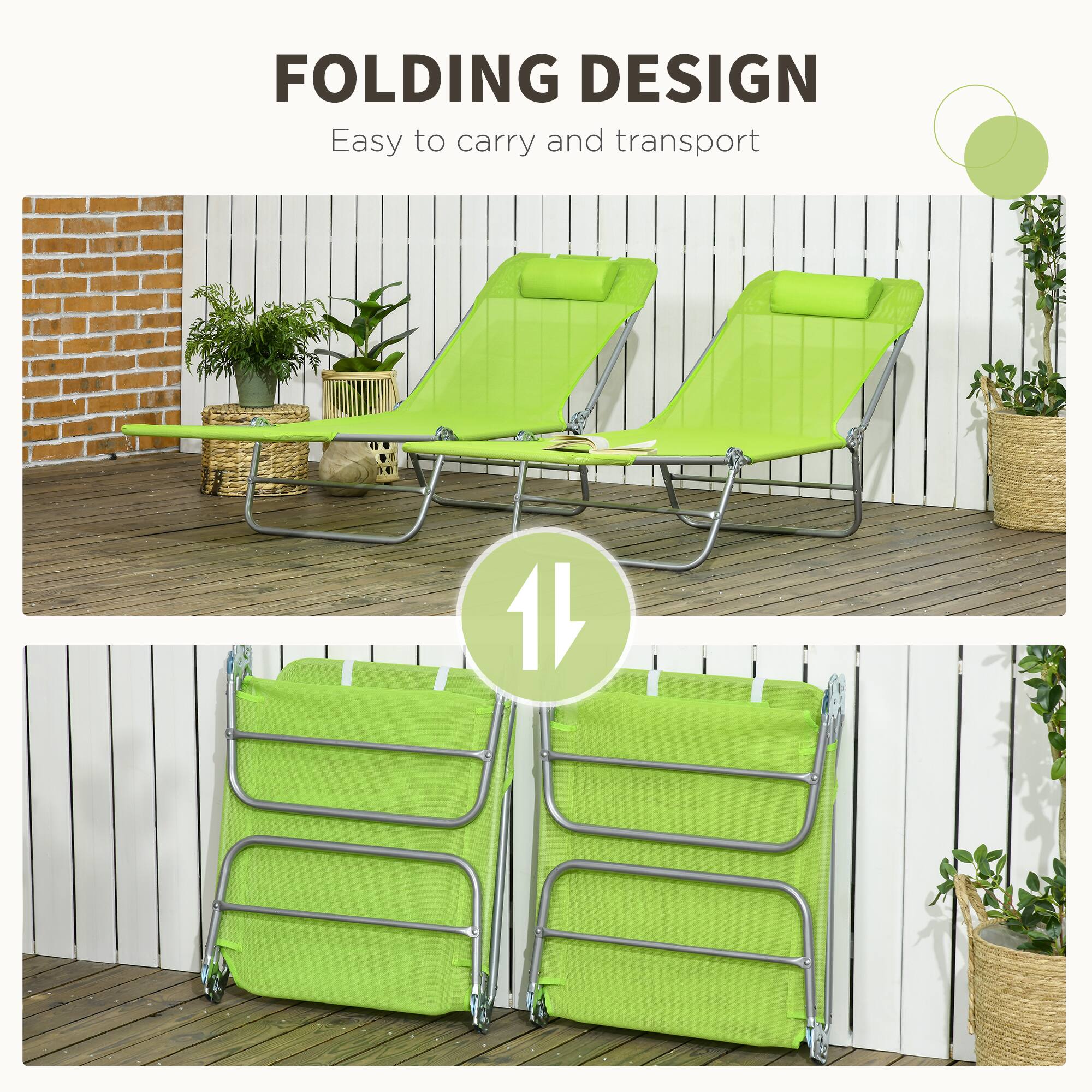FOLDING DESIGN  
Easy to carry and transport
