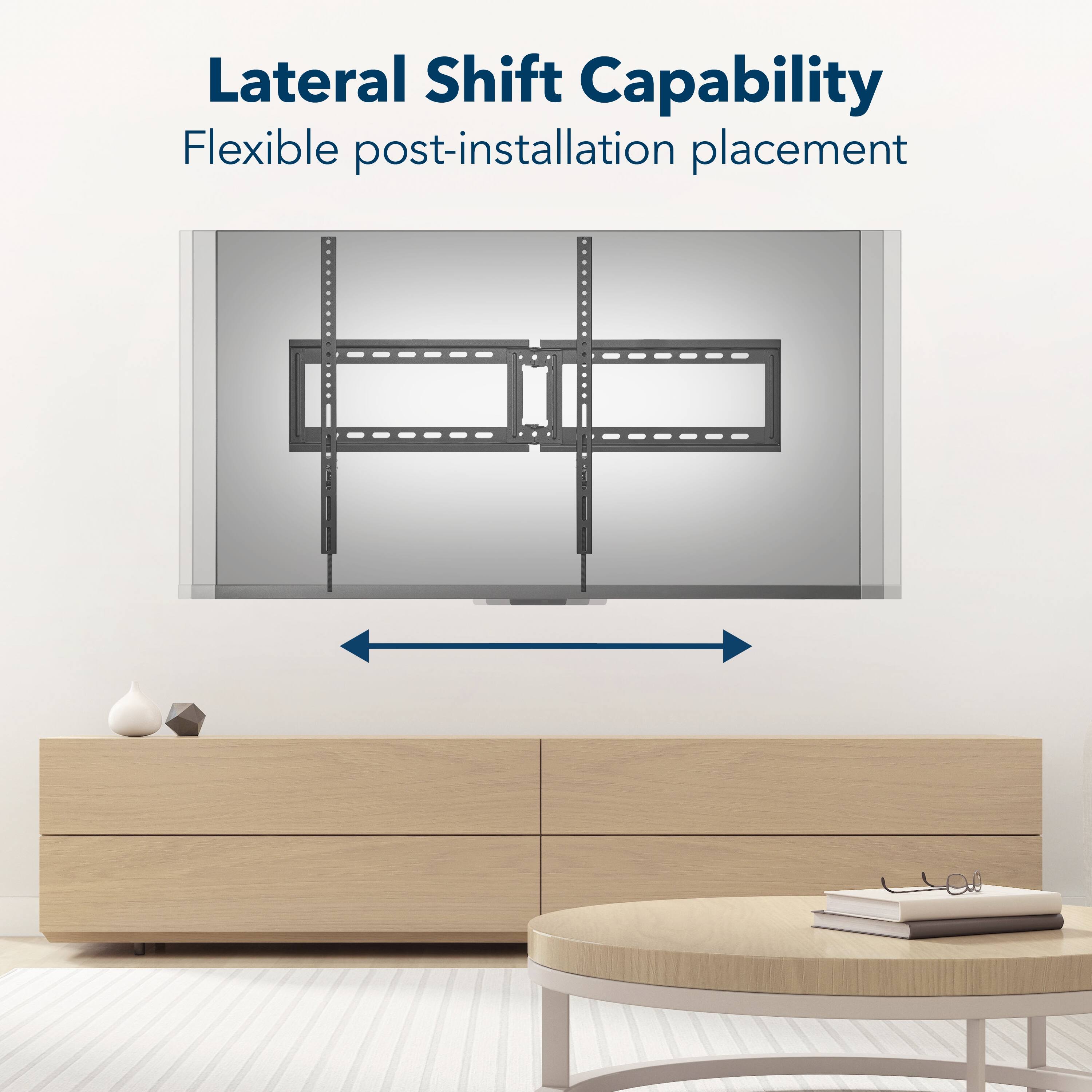 Lateral Shift Capability  
Flexible post-installation placement