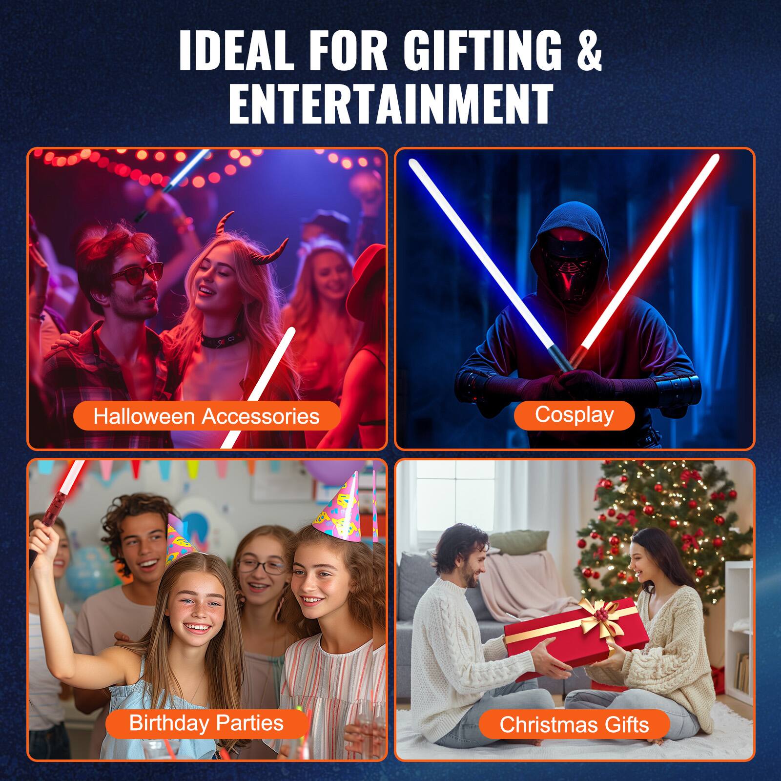 IDEAL FOR GIFTING & ENTERTAINMENT

- Halloween Accessories
- Cosplay
- Birthday Parties
- Christmas Gifts