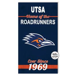 Jardine - UTSA Roadrunners 11'' x 20'' Indoor/Outdoor Home Of The Sign - Navy