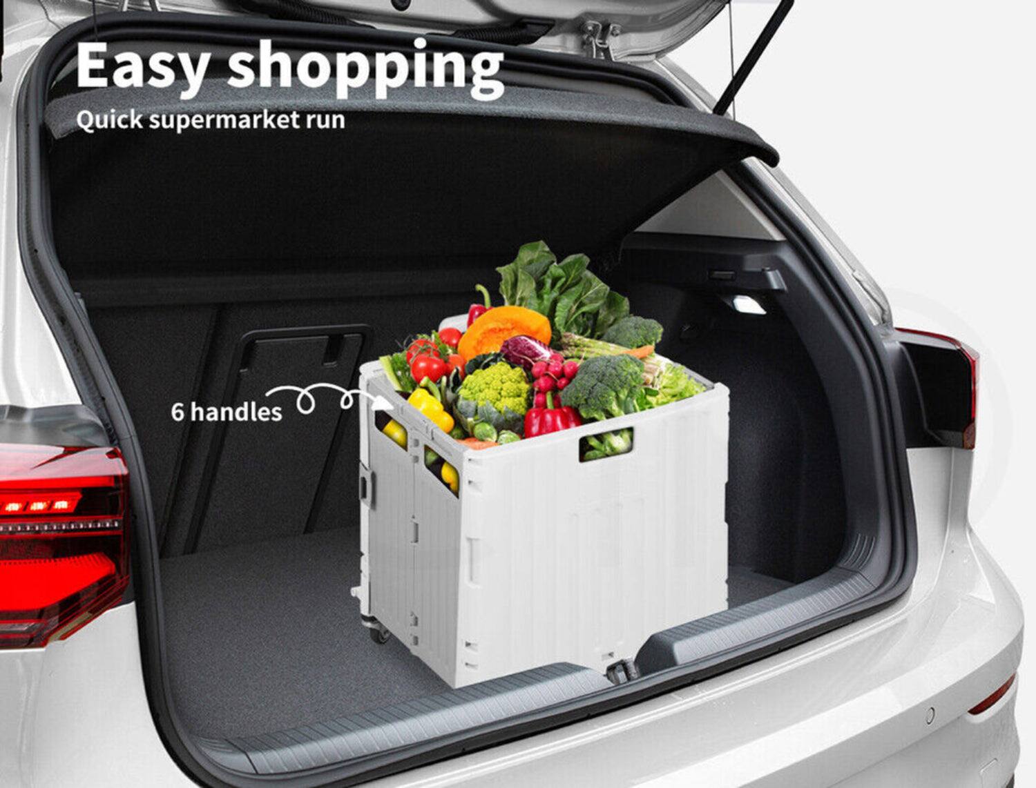 Easy shopping  
Quick supermarket run  
6 handles