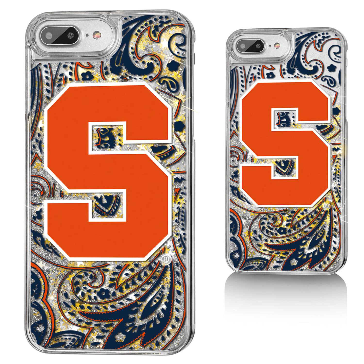 Keyscaper - Syracuse Orange iPhone Glitter Paisley Design Case - 13 Pro Max - Multicolor