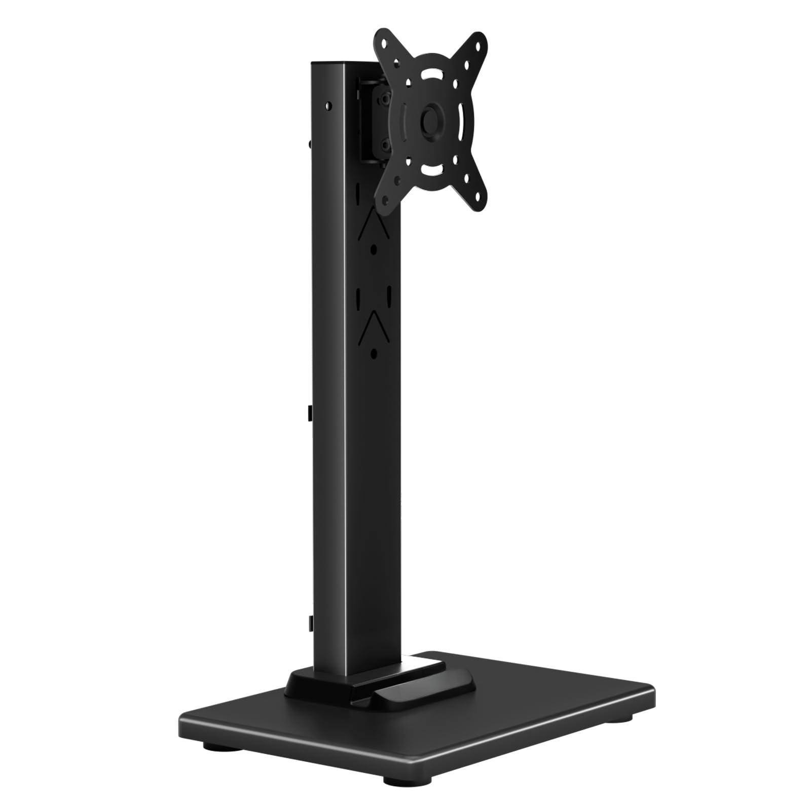Hirose Alice - Single Lcd Computer Monitor Free-standing Desk Stand Mount Riser For 13 Inch To 43 Screen With Swivel Height - 13-43in