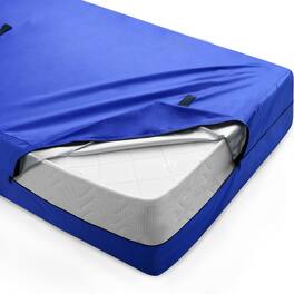 Comfort Essence - Full Mattress Bag For Moving And Storage Waterproof Size Cover With Heavy Duty Handles Double Zippers - Blue
