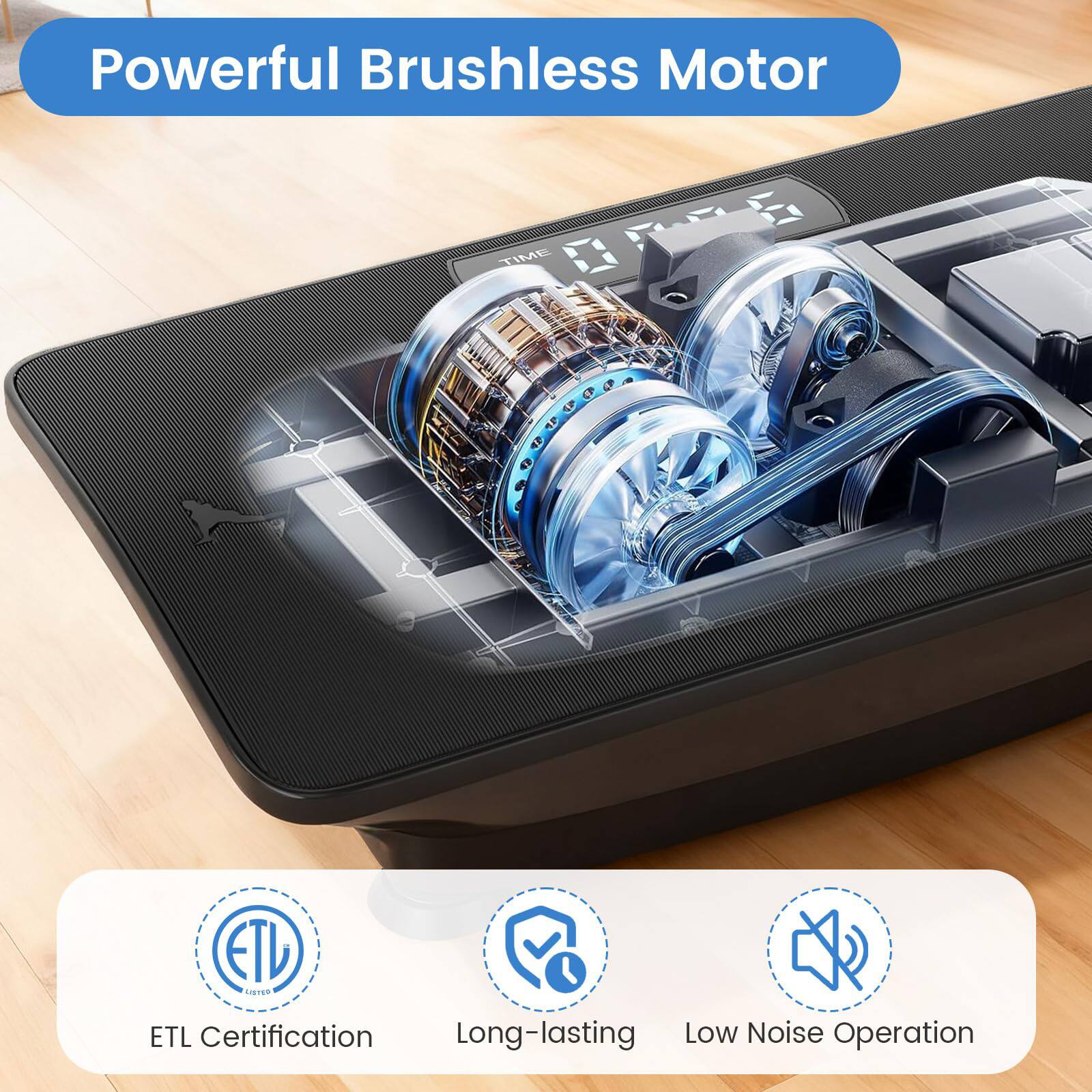 Powerful Brushless Motor

- ETL Certification
- Long-lasting
- Low Noise Operation