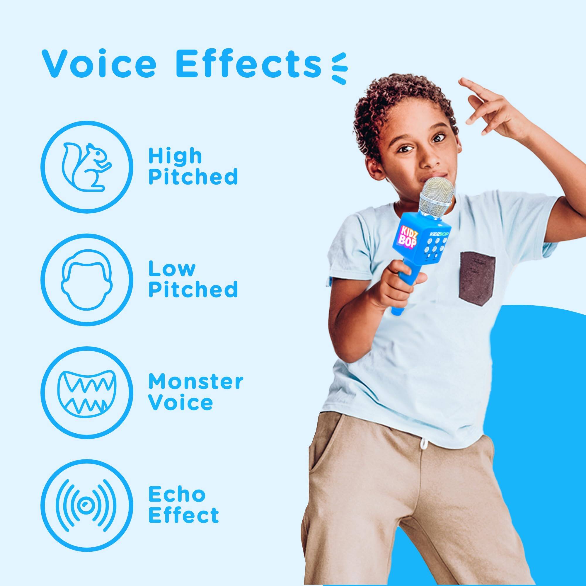 Voice Effects

- High Pitched
- Low Pitched
- Monster Voice
- Echo Effect