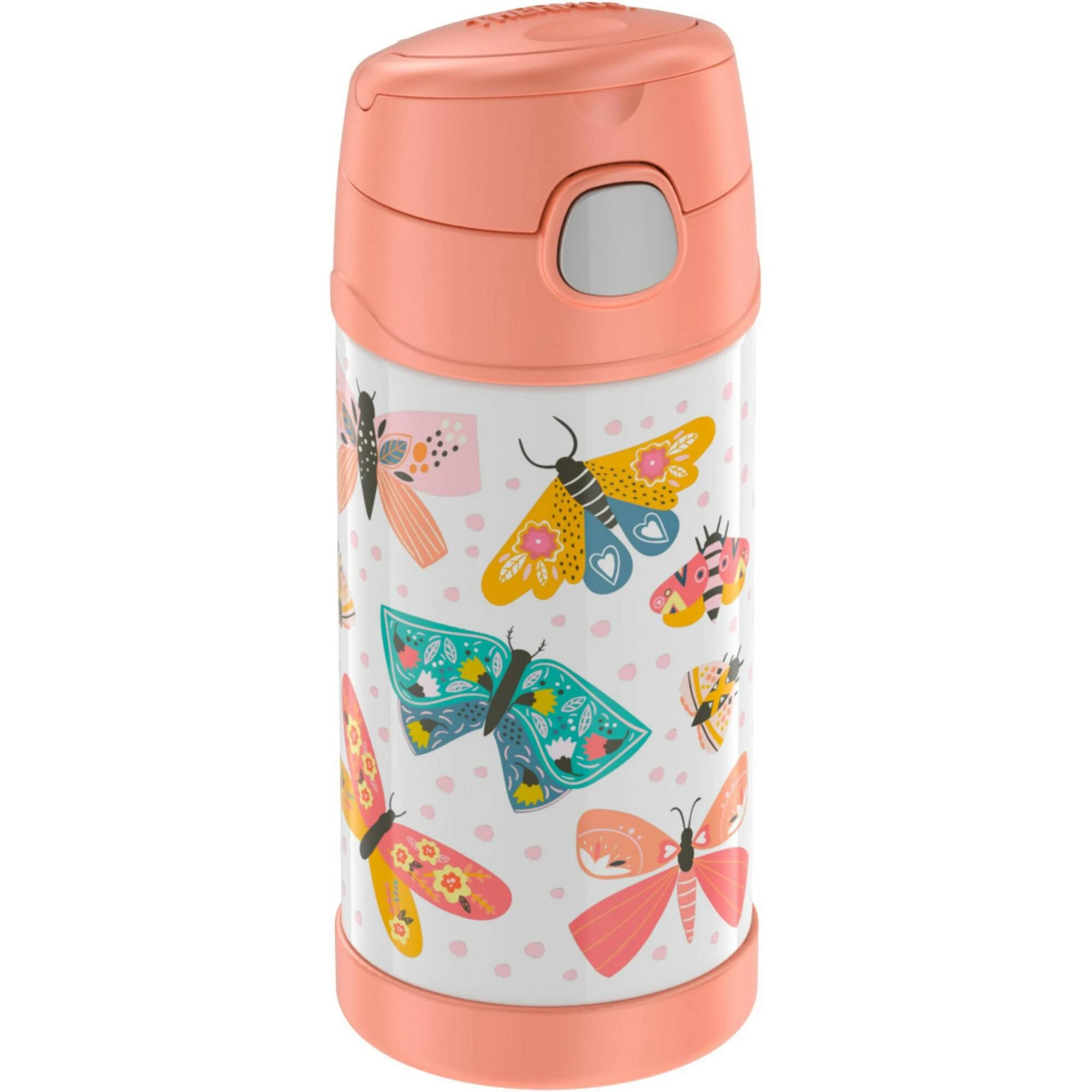 Alt View 1. Thermos - Thermos 12 oz. Kid's Funtainer Insulated Water Bottle - Pastel Delight Butterfly - Pastel Delight Butterfly.