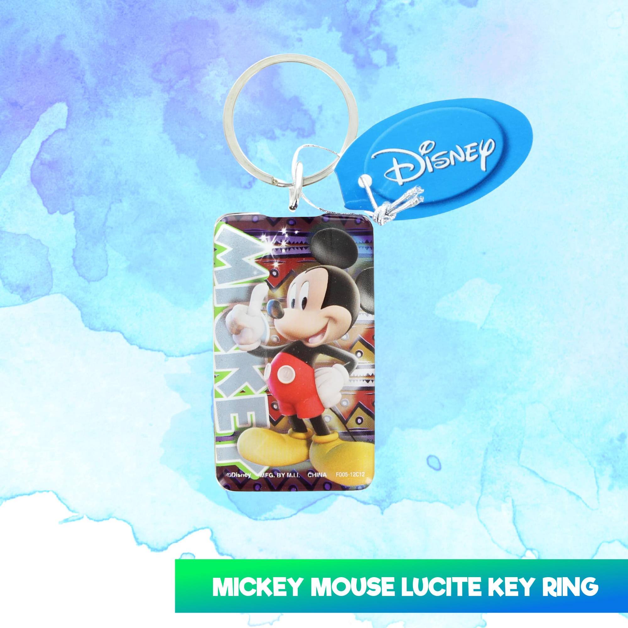 Disney MICKEY MOUSE LUCITE KEY RING  
Made in China  
005-12C12