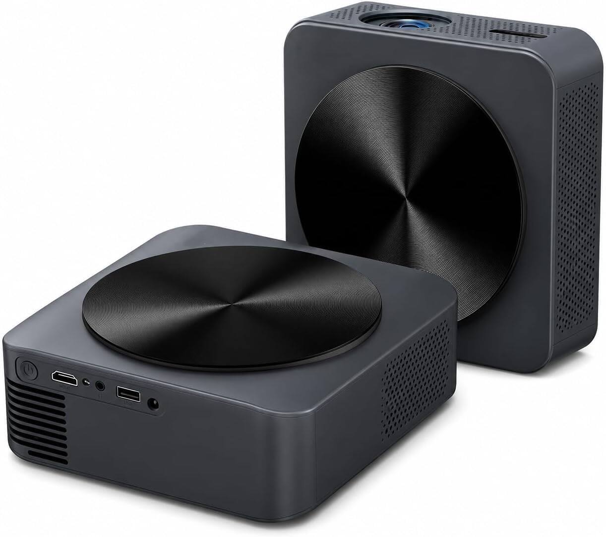 Alt View 2. BOSS - BOSS A005 HD Projector - HD Projector, Auto Focus, 760ANSI Lumens - w/ Free Screen & Mount - Black.