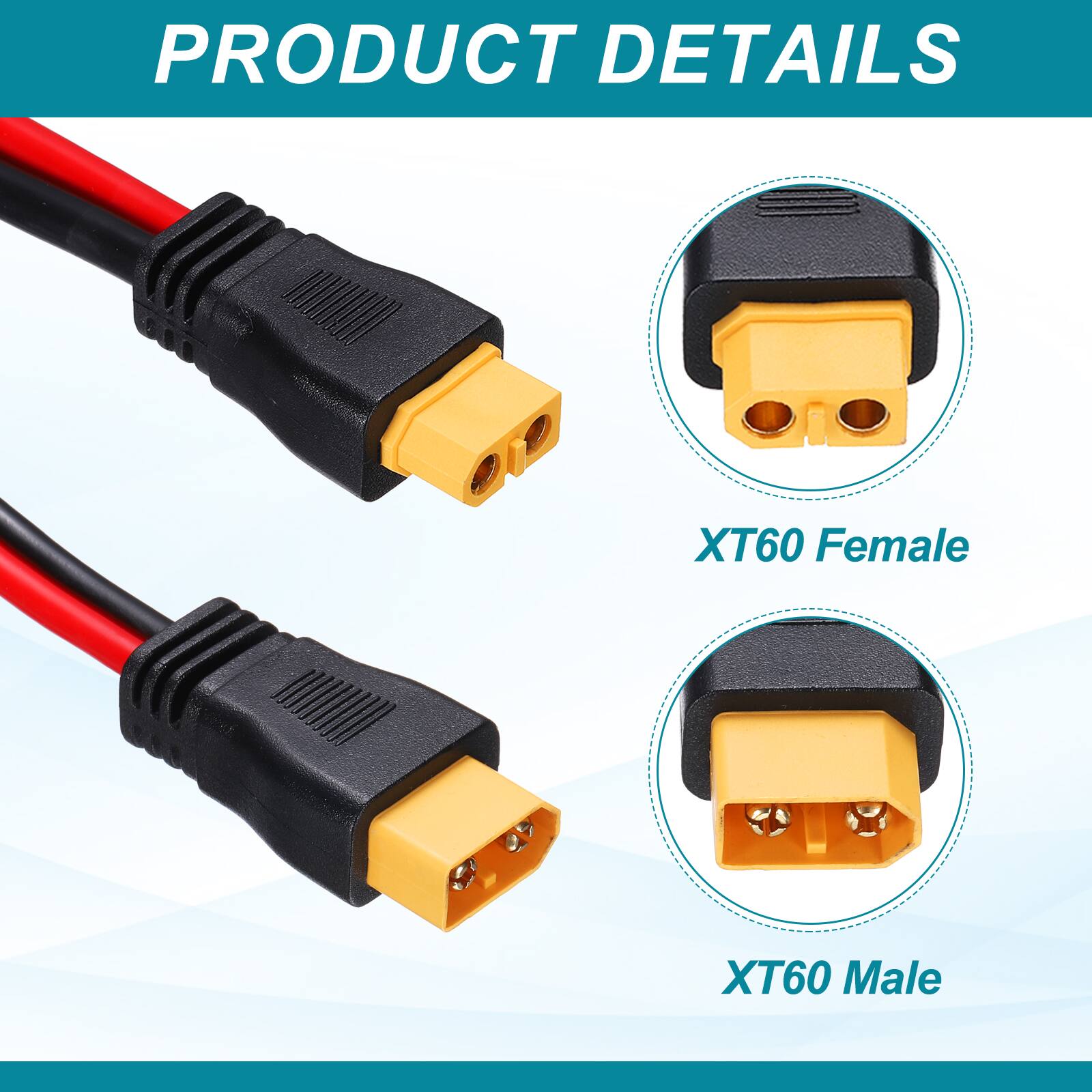 PRODUCT DETAILS

XT60 Female

XT60 Male