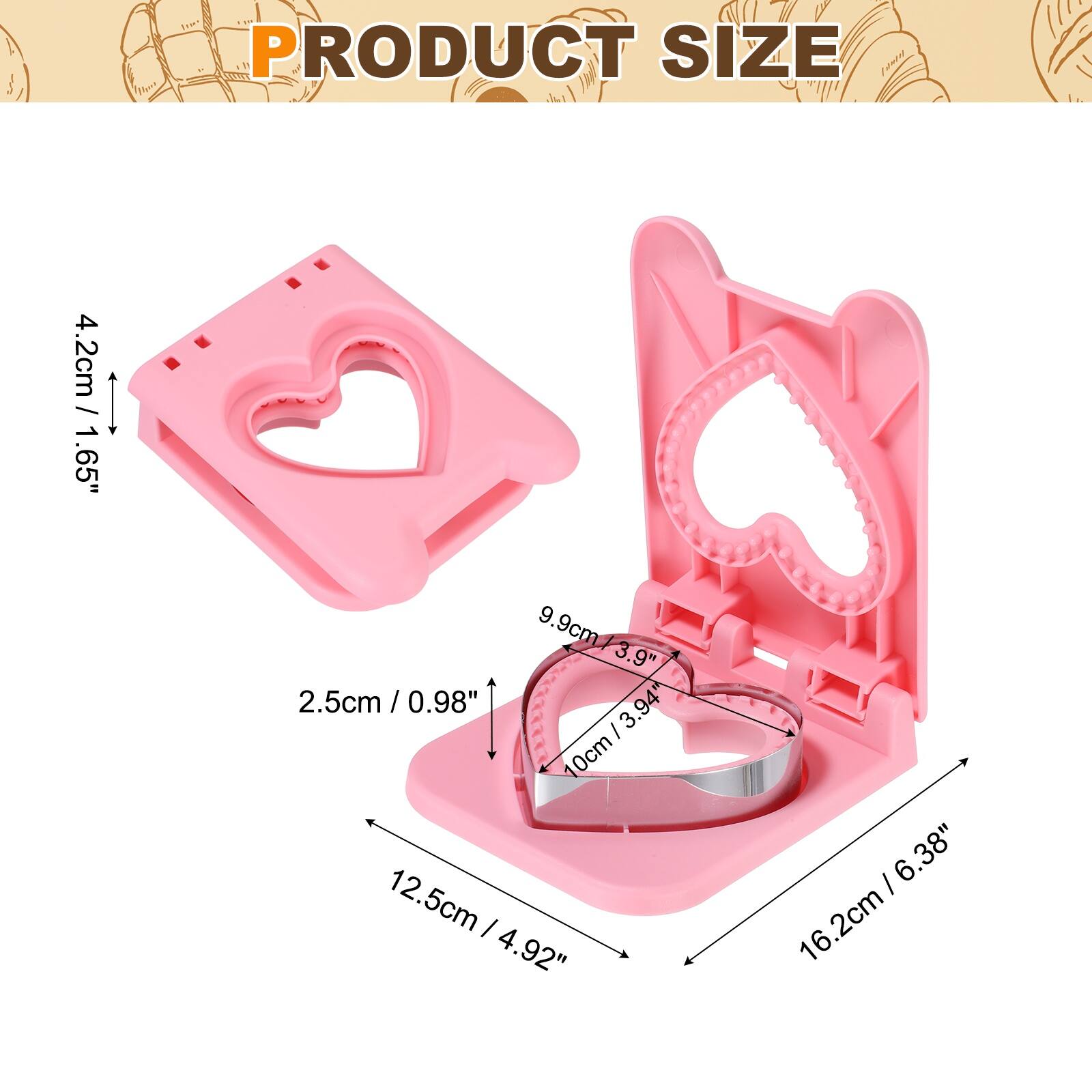 PRODUCT SIZE

4.2cm / 1.65"  
9.9cm / 3.9"  
2.5cm / 0.98"  
10cm / 3.94"  
12.5cm / 4.92"  
16.2cm / 6.38"