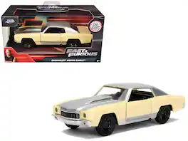 Chevrolet Monte Carlo Cream with Silver Hood & Top "The Fast and the Furious: Tokyo Drift" (2006) 1/32 Model Car by Jada