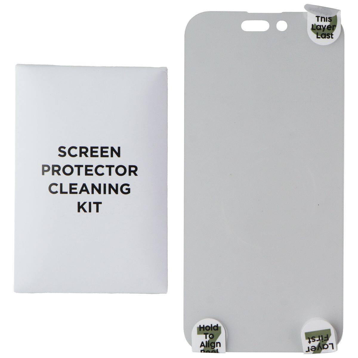 This Layer Last  
SCREEN PROTECTOR CLEANING KIT  
Hold To Align Feet  
First Layer
