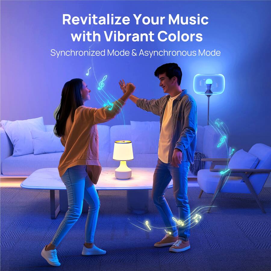 Linkind A21 Smart LED Bulb, Matter Compatible, 1600lm Color Changing (1 ...