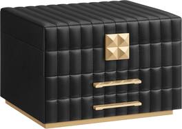 Songmics Home - ANAH Collection – 3‑Tier Jewelry Box with Mirror - Black