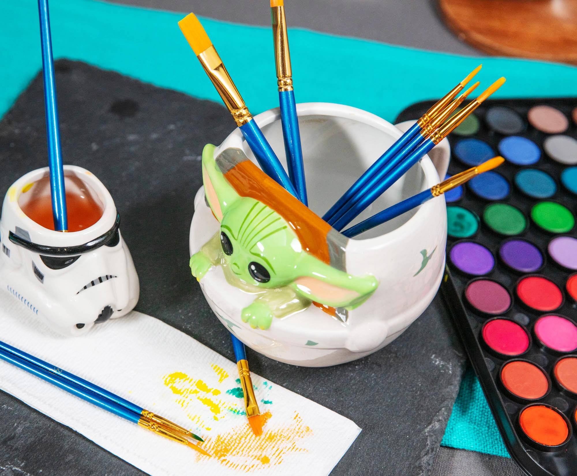 Alt View 5. Silver Buffalo - Star Wars: The Mandalorian The Child Sculpted Ceramic Mug | Holds 20 Ounces - Green.