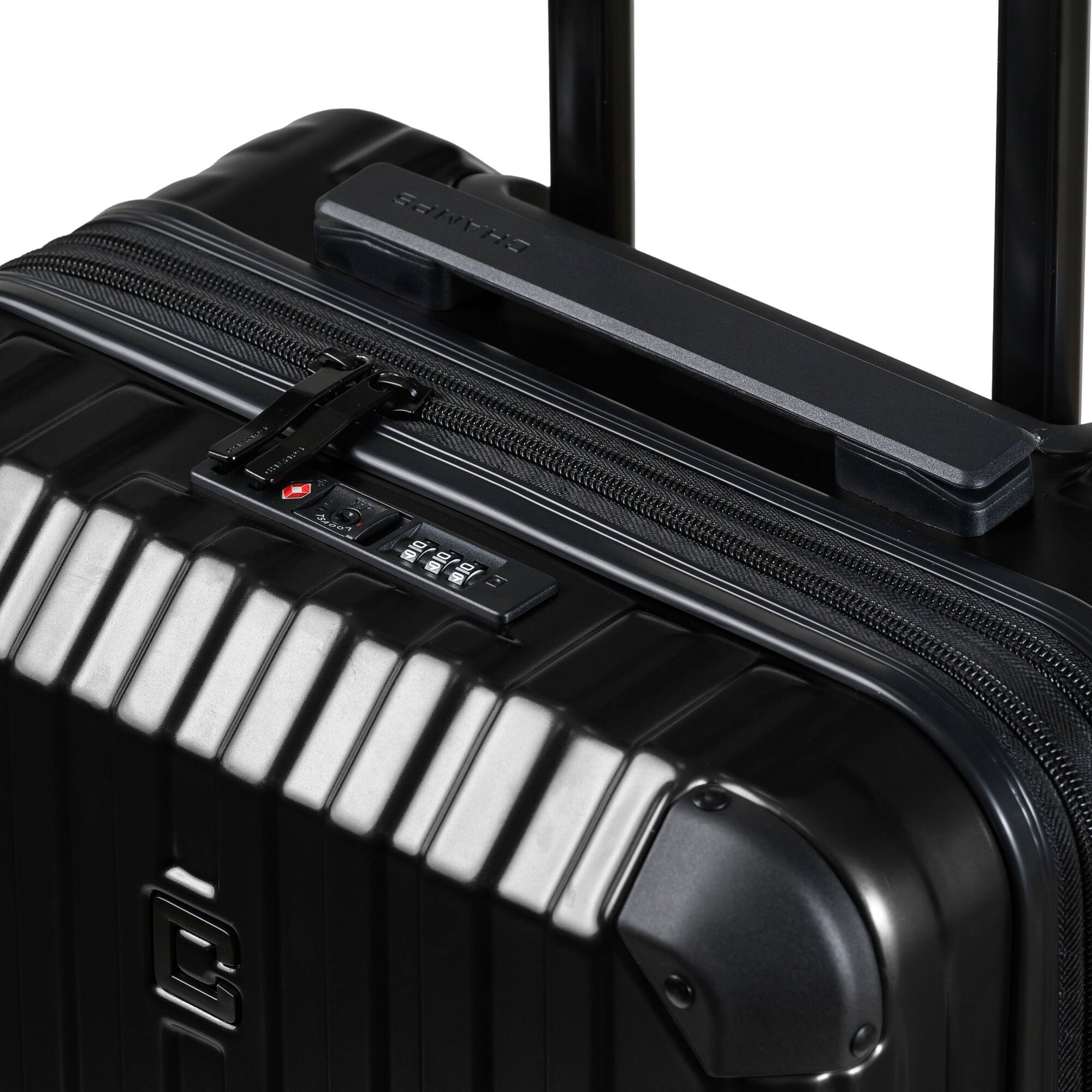 Champs Element Collection 3 Piece Luggage Set Black S1048-Black