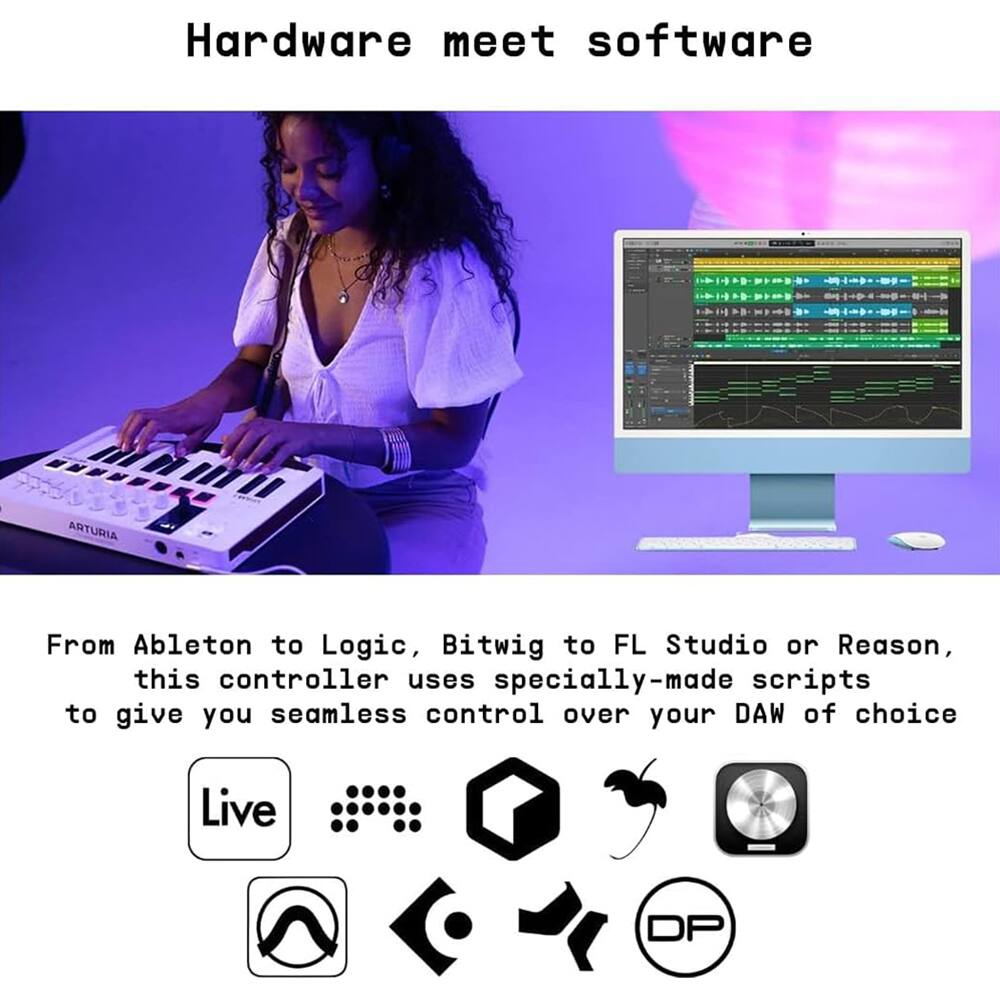 Hardware meet software

From Ableton to Logic, Bitwig to FL Studio or Reason, this controller uses specially-made scripts to give you seamless control over your DAW of choice

Live DP
