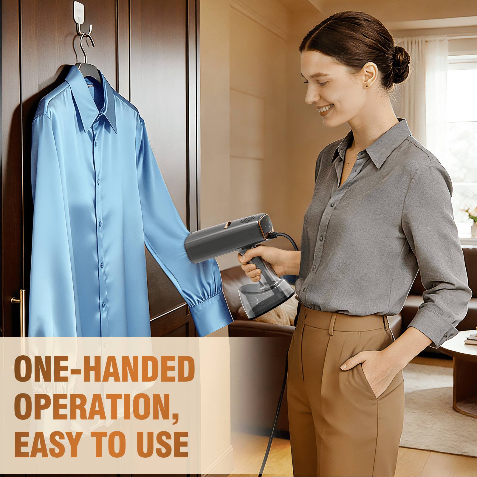 ONE-HANDED OPERATION, EASY TO USE