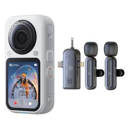 Bundle - Insta360 - X6 8K 360 Action Camera Standard, White, with Lavalier Mic
