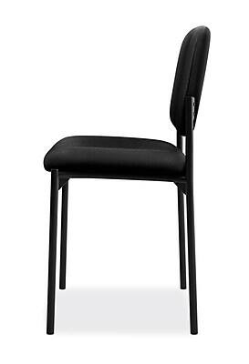 Alt View 3. HON - Scatter Fabric Stacking Guest Chair - Black.