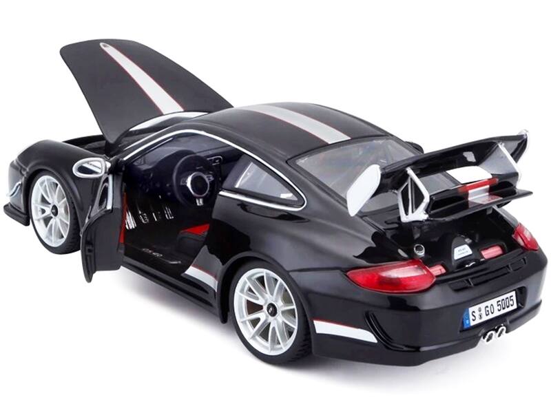 Back. Bburago - Porsche 911 GT3 RS 4.0 Black 1/18 Diecast Model Car by Bburago - Black.