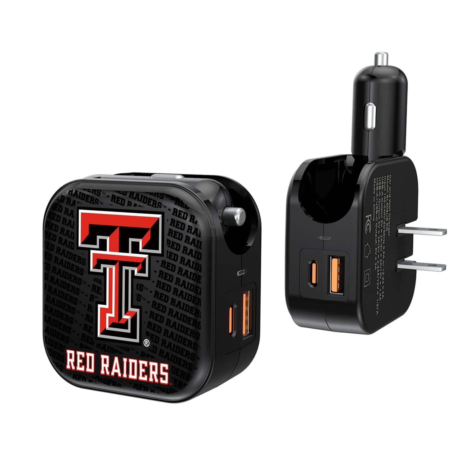 Keyscaper - Texas Tech Red Raiders Team Logo Dual Port USB Car & Home Charger - Multicolor price history on PriceWatchPro