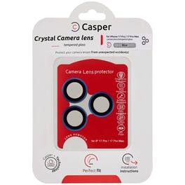 Casper - Camera Lens Protector (Clear) Compatible For iPhone 17 Pro / 17 Pro Max - Blue