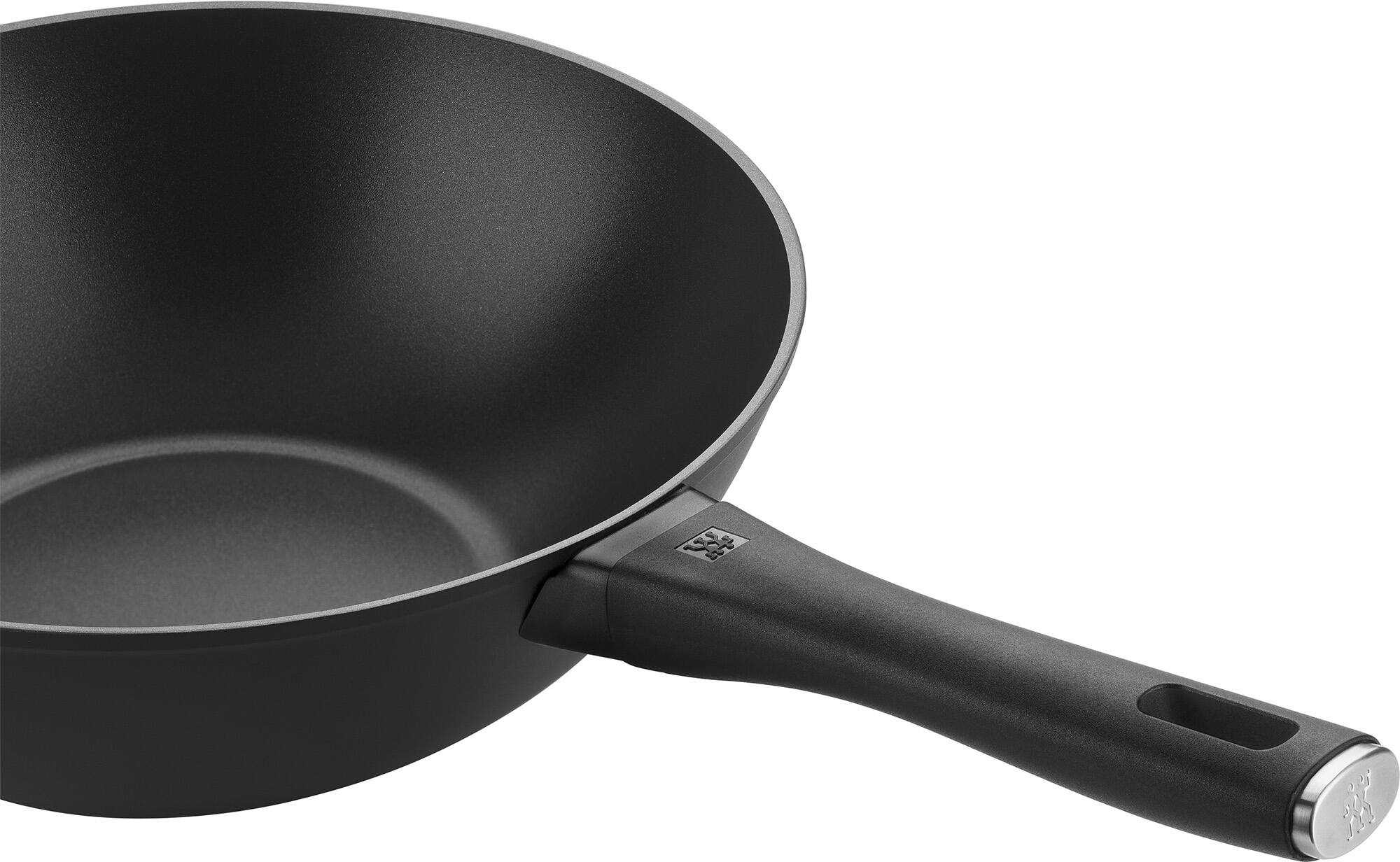 Alt View 4. ZWILLING - ZWILLING Madura Plus Aluminum 12-inch Nonstick Stir Fry Pan - Matte Black.