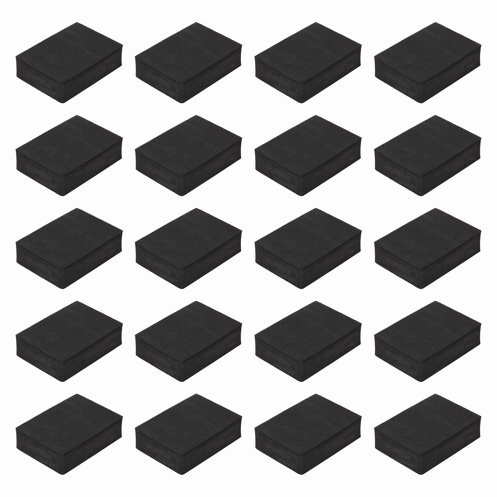 Unique Bargains - Single Sided Speaker Isolation Pads 70x50x20mm Square EVA Acoustic Foam Anti-Vibration Feet for Speaker Subwoofer, 32pcs - Black price history on PriceWatchPro