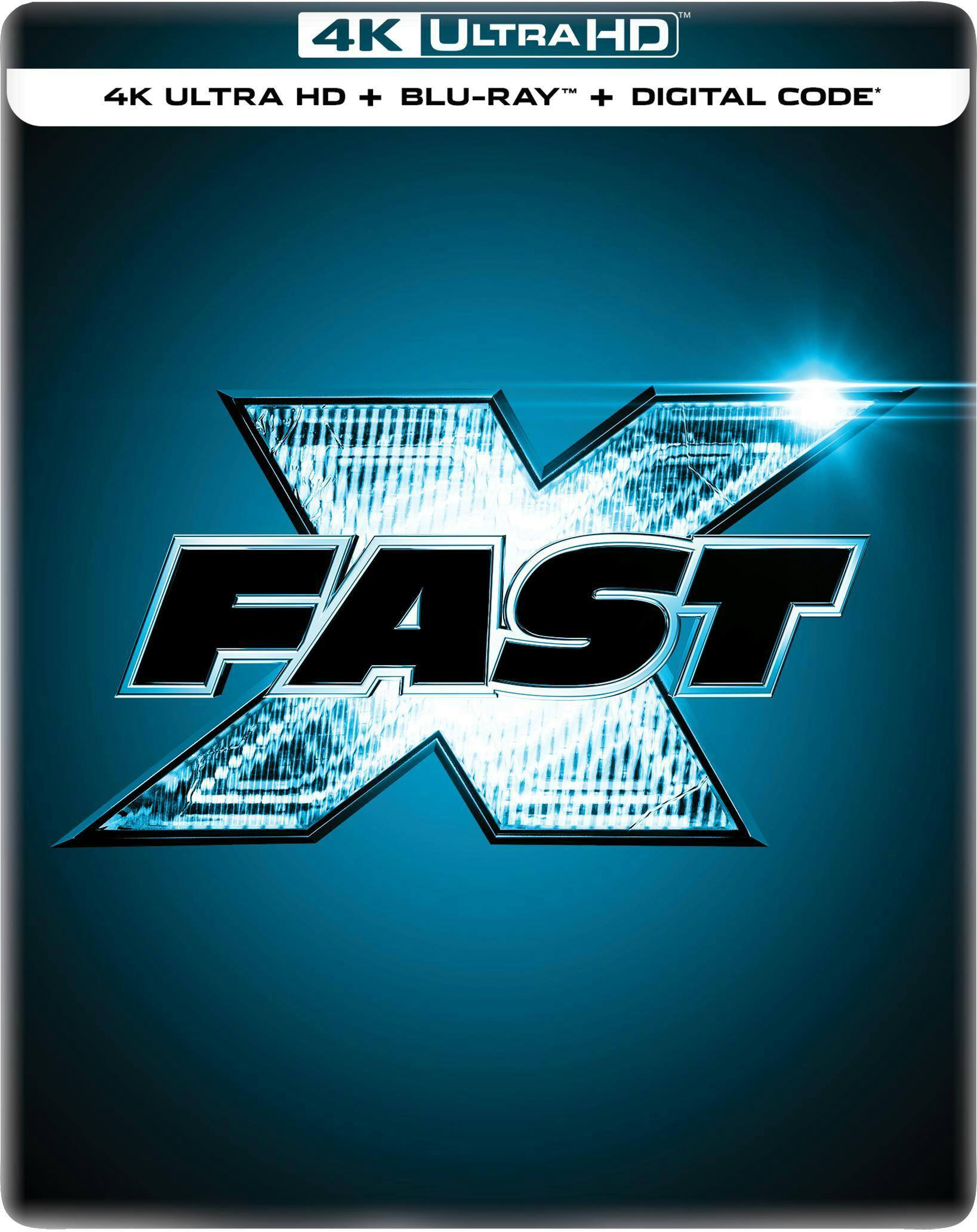 Front. Fast X - Glow-in-the-Dark Limited Edition Steelbook (4K Ultra HD + Blu-ray + Digital) [UHD].