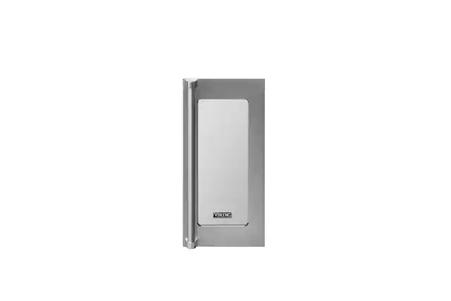 Front. Viking - 15" Professional Glass Door Panel for Wine Cooler, Stainless Steel for FWUI5152G - Stainless.