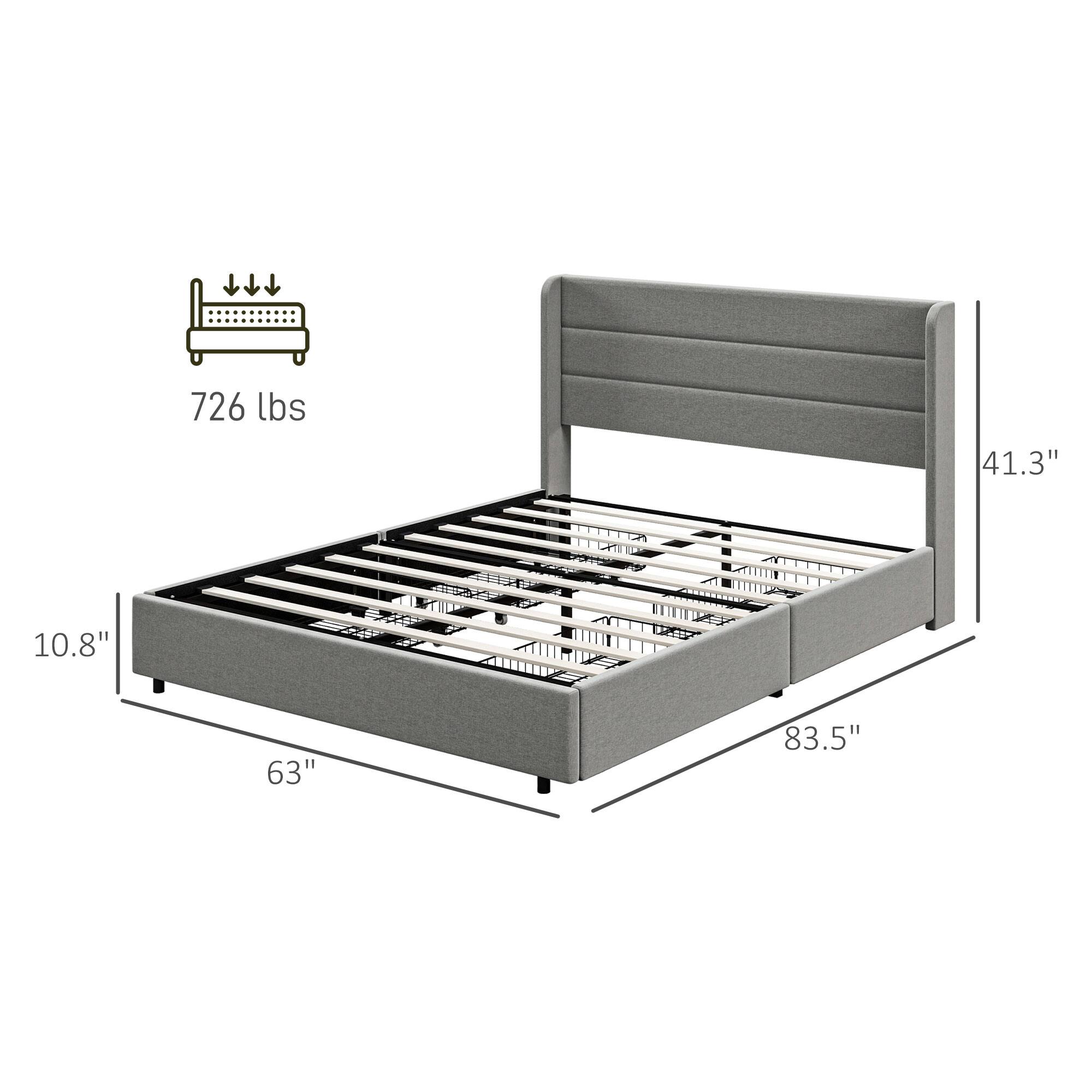726 lbs, 41.3", 10.8", 63", 83.5"