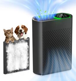Xenonlab - Powerful Air Purifiers for Home Room Up to 2400 Ft² with Air Quality Monitor 20dB Sleep Mode - White