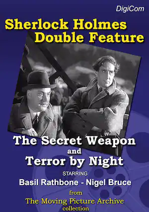 Front. Sherlock Holmes - Double Feature - The Secret Weapon & Terror by Night - DVD.