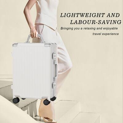 Brick Attic 24 Inch Luggage PC+ABS Aluminum Frame Zipperless Brick Attic 24 Inch Luggage PC+ABS Aluminum Frame Zipperless