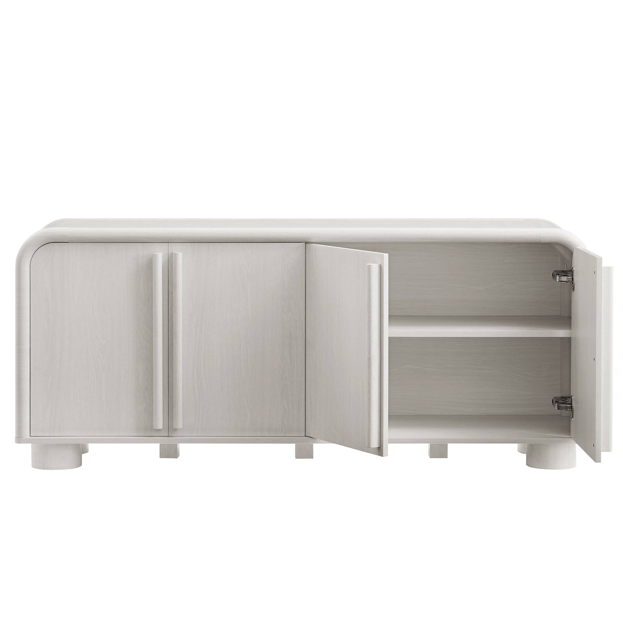 Alt View 4. Modway - Bellamy Curved 4-Door Sideboard Cabinet by Modway - Ash.