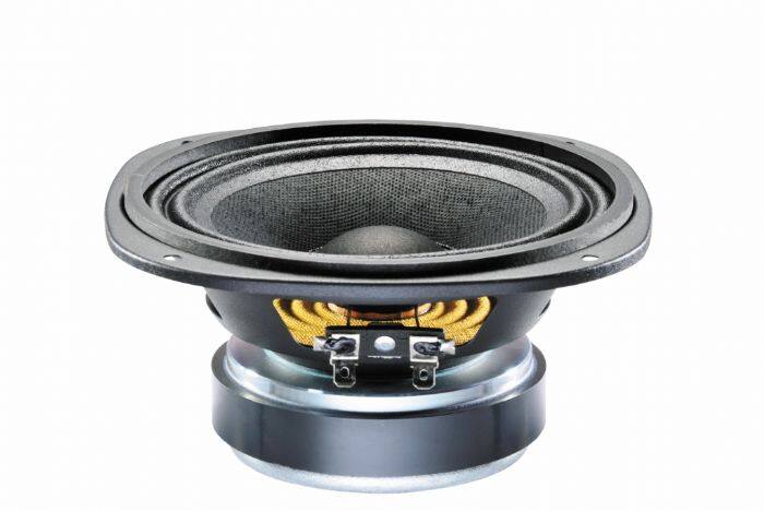 Front. Valcom - 5" Midrange Raw Speaker - Black.