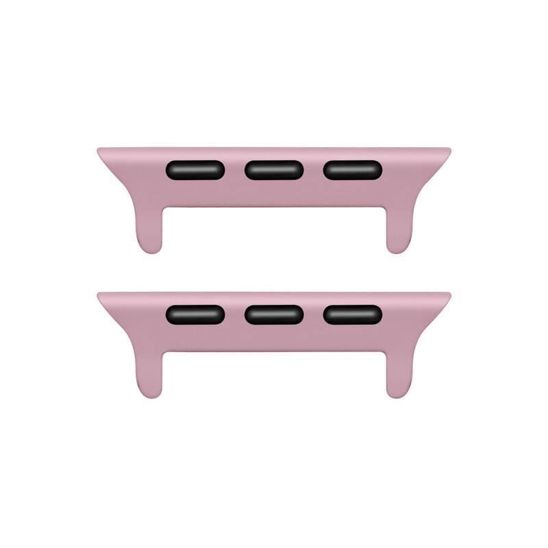 Alt View 2. Posh Tech - Silicone Band for Apple Watch - Cosmetic Pink.