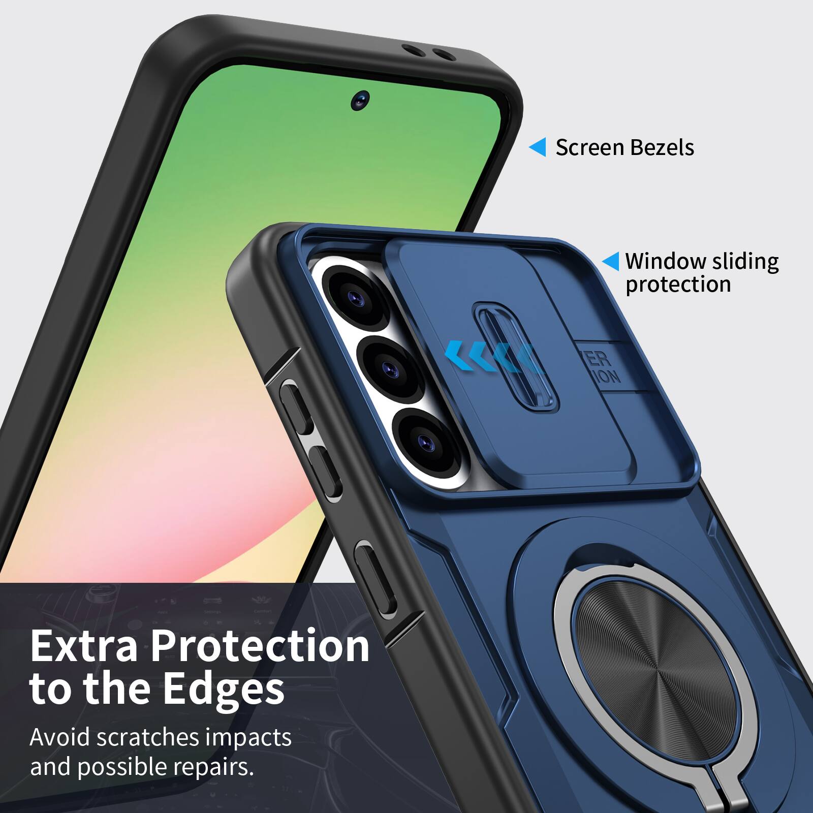 Screen Bezels  
Window sliding protection  
Extra Protection to the Edges  
Avoid scratches impacts and possible repairs.
