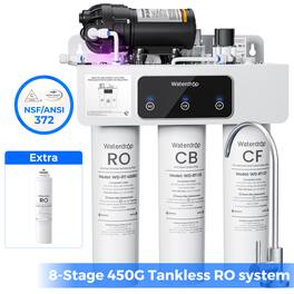 Waterdrop - WD-T3-C Reverse Osmosis Water Filter, extra RTRO Filter - White