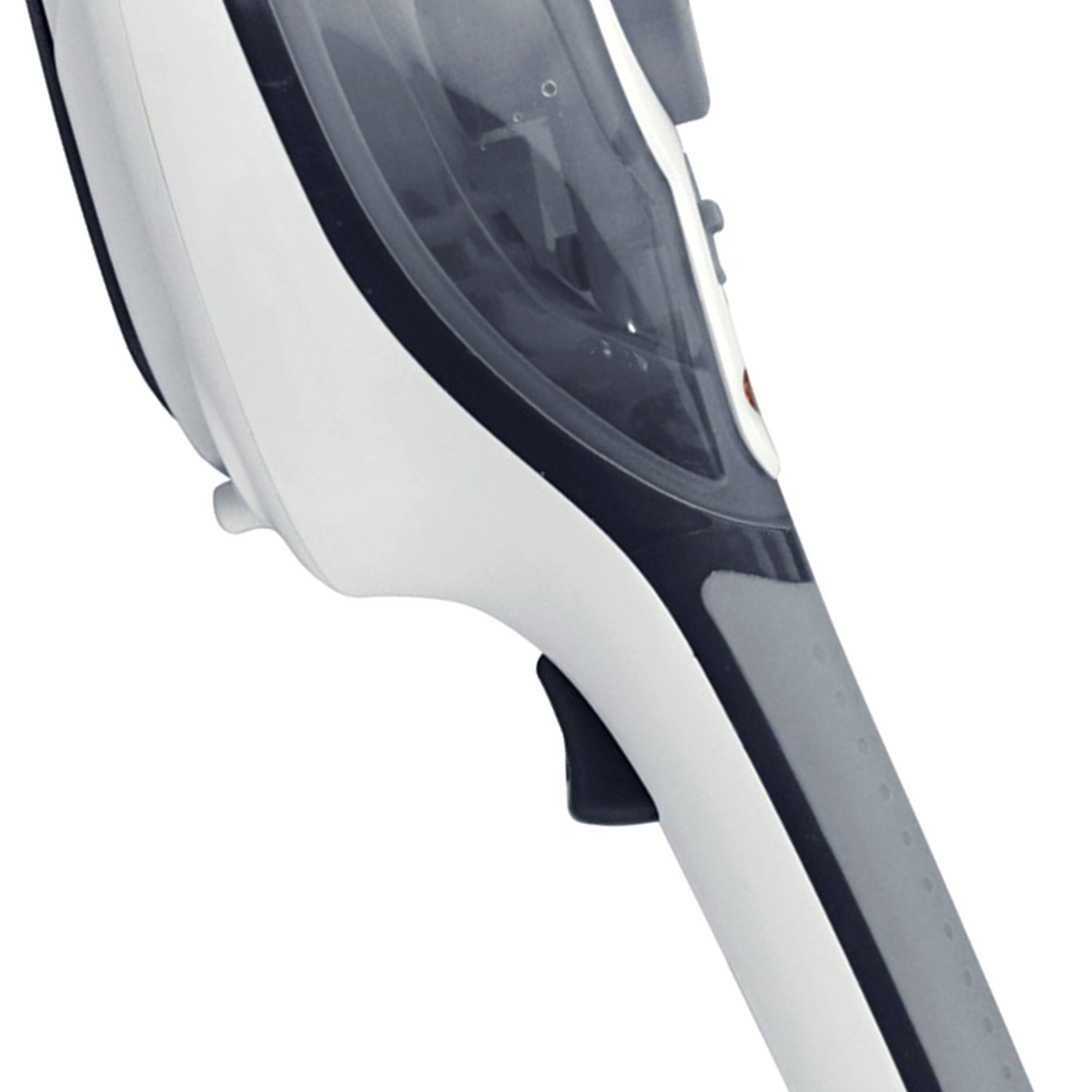 Angle. Brentwood - Brentwood Nonstick Handheld Clothes Steamer and Iron - White.