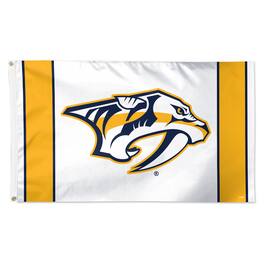 WinCraft - Nashville Predators 3' x 5' Vertical Stripe Deluxe Single-Sided Flag - White